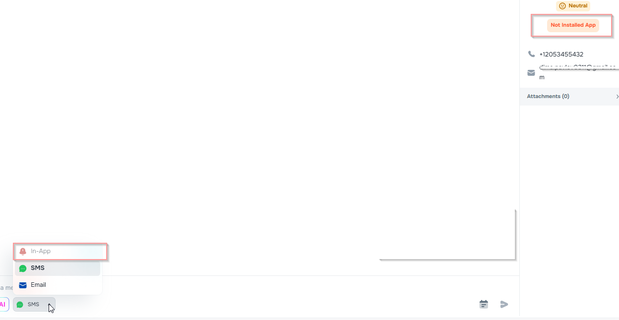 Not Installed tag and disabled In-App channel for clients without the app