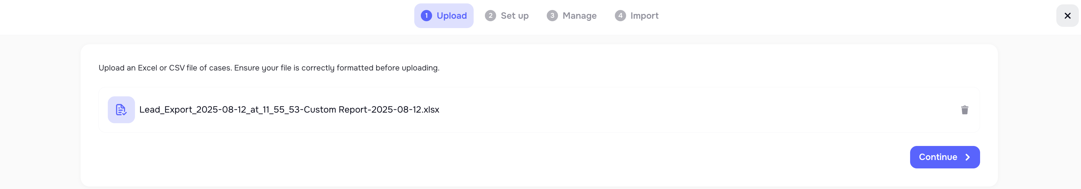 Importer file upload and duplicate management